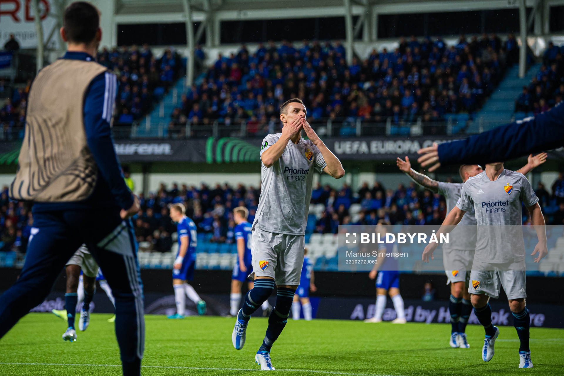 Haris Radetinac of Djurgården celebrates