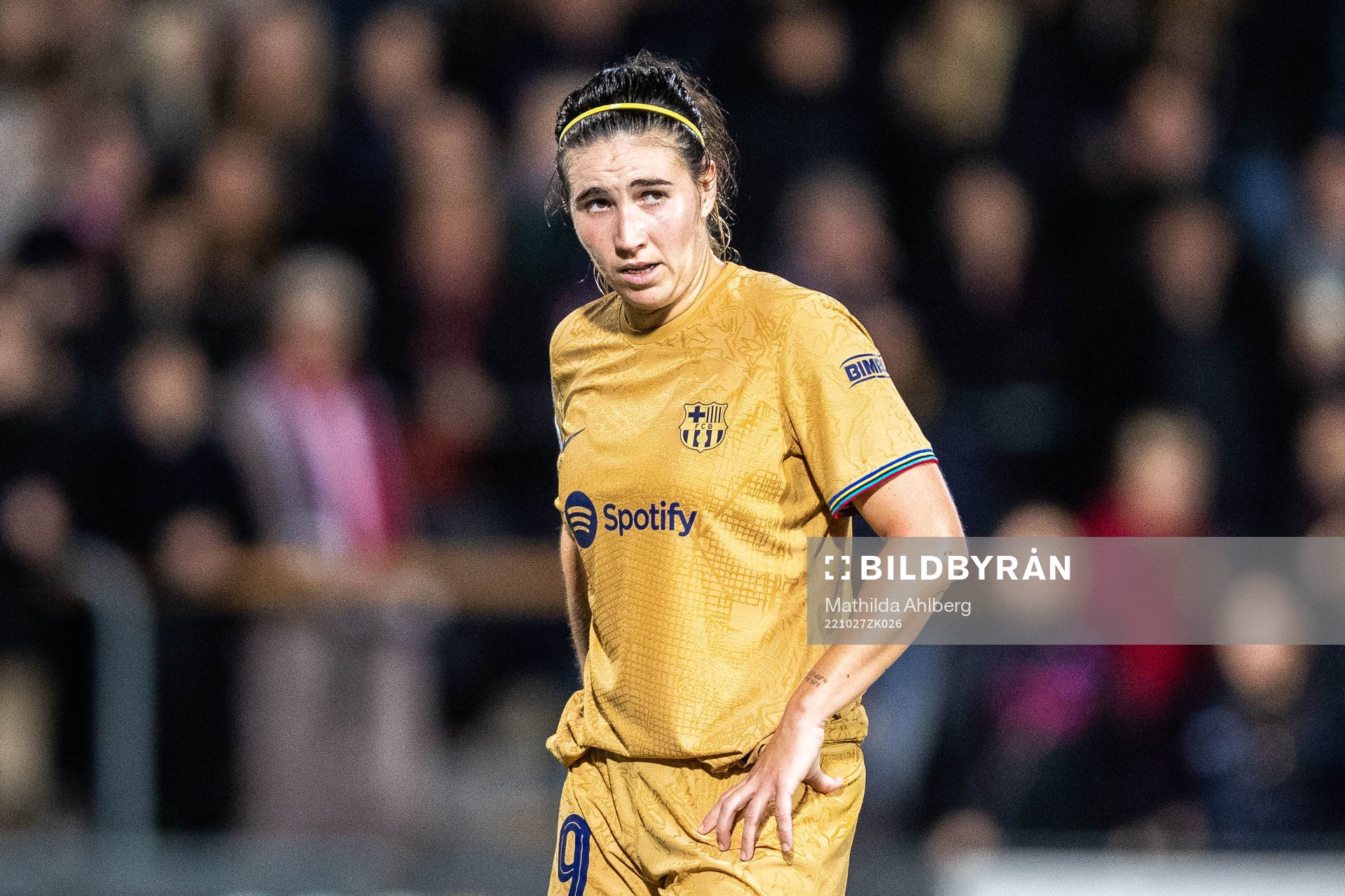 Mariona Caldentey of Barcelona during the UEFA Women's Champions League football match between FC Rosengård and Barcelona on October 27, 2022 in Malmö. 