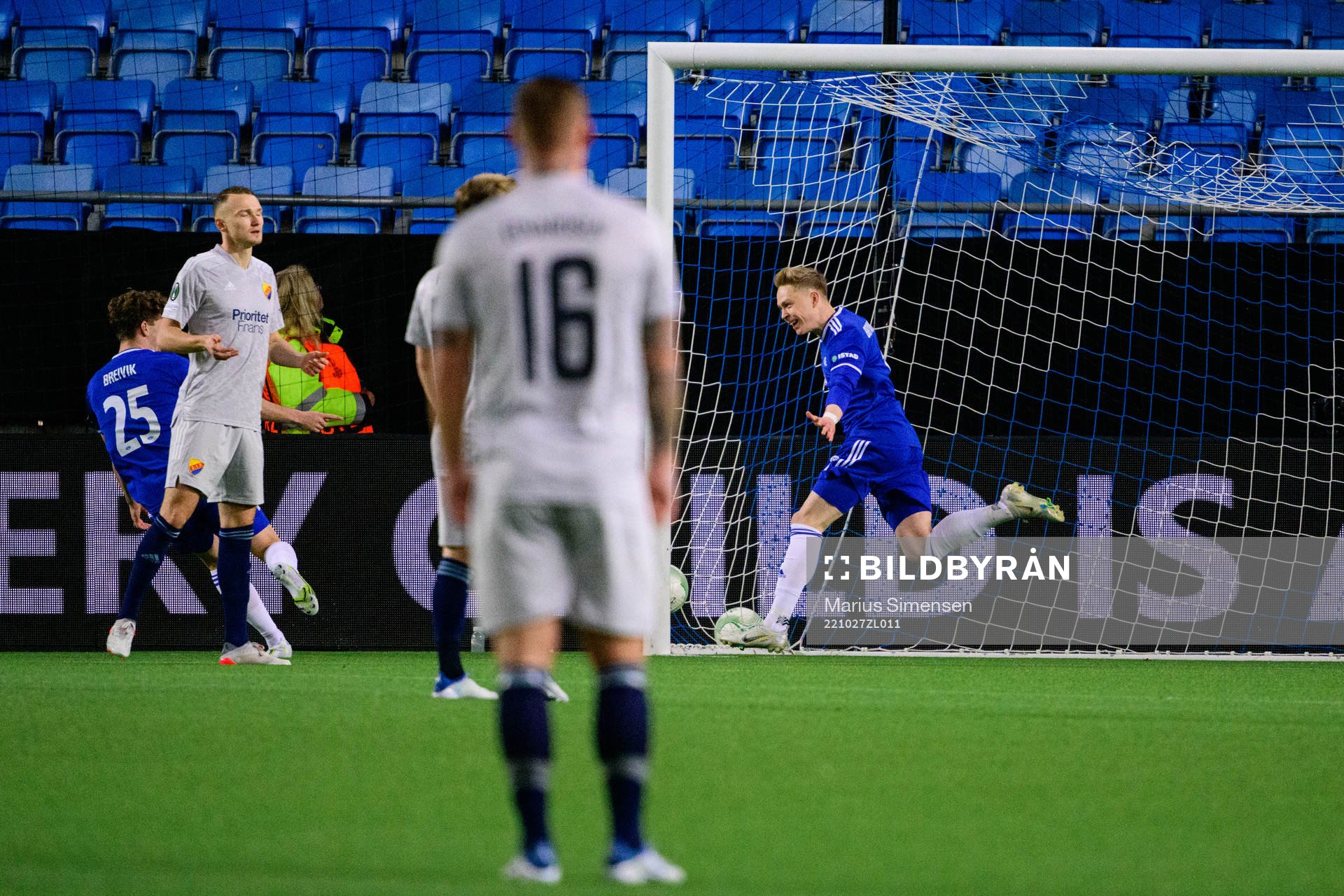 Ola Brynhildsen of Molde celebrates