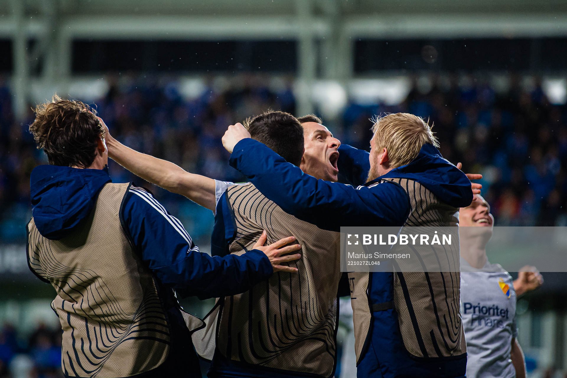 Haris Radetinac of Djurgården celebrates