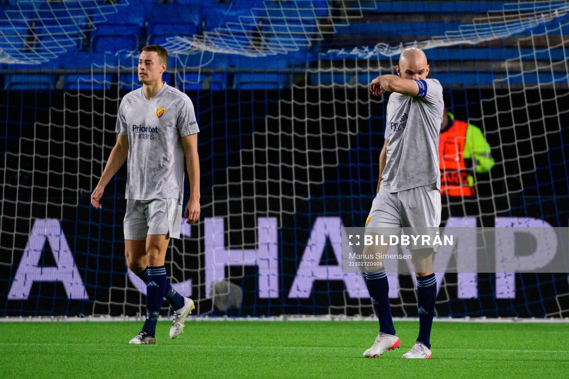 Marcus Danielson of Djurgården looks dejected
