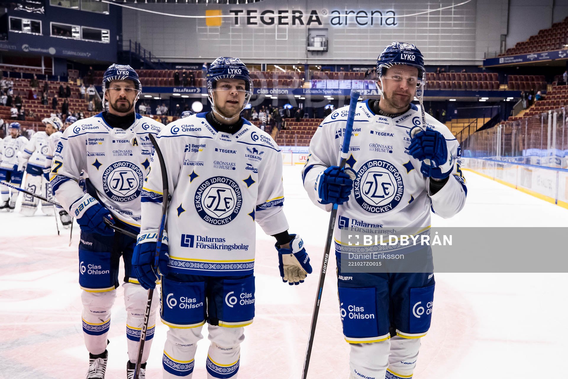 Leksands Jesper Kandergård och Jonas Ahnelöv  jubel