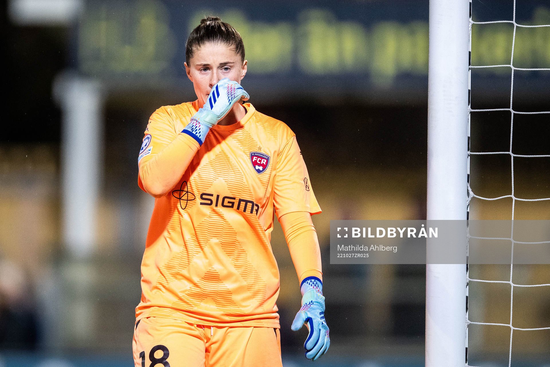 Goalkeeper Teagan Micah of FC Rosengård