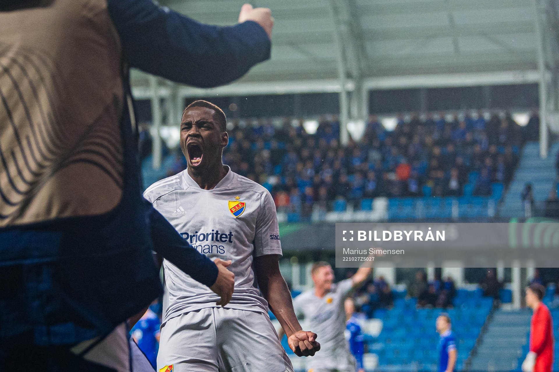 Joel Asoro of Djurgården celebrates