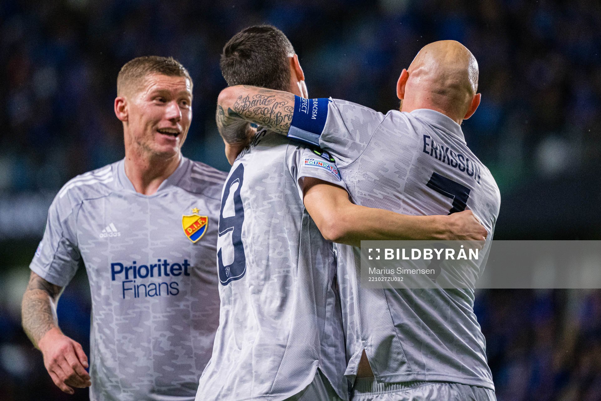 Haris Radetinac of Djurgården celebrates with Magnus