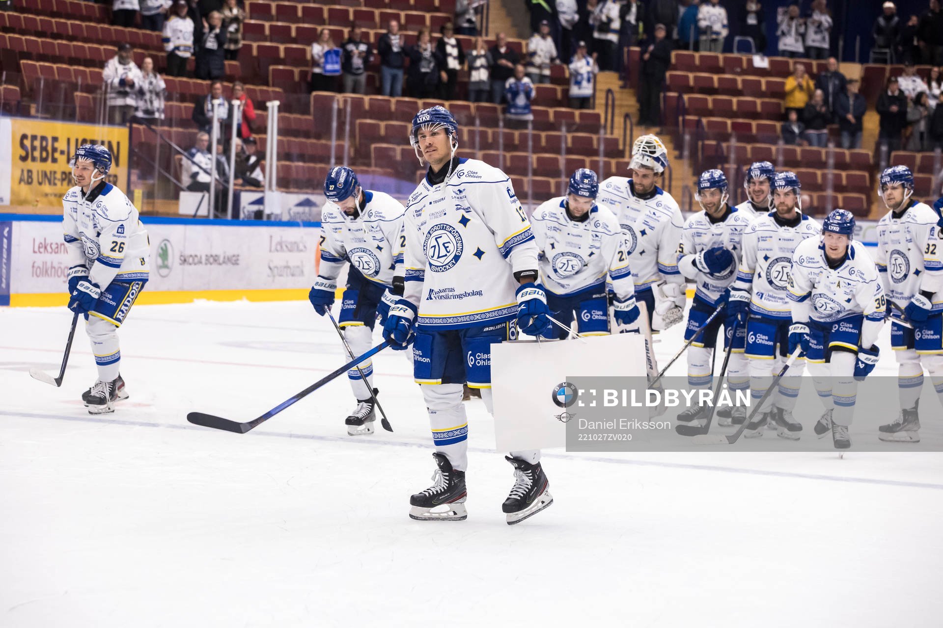 Leksands spelarna jubel