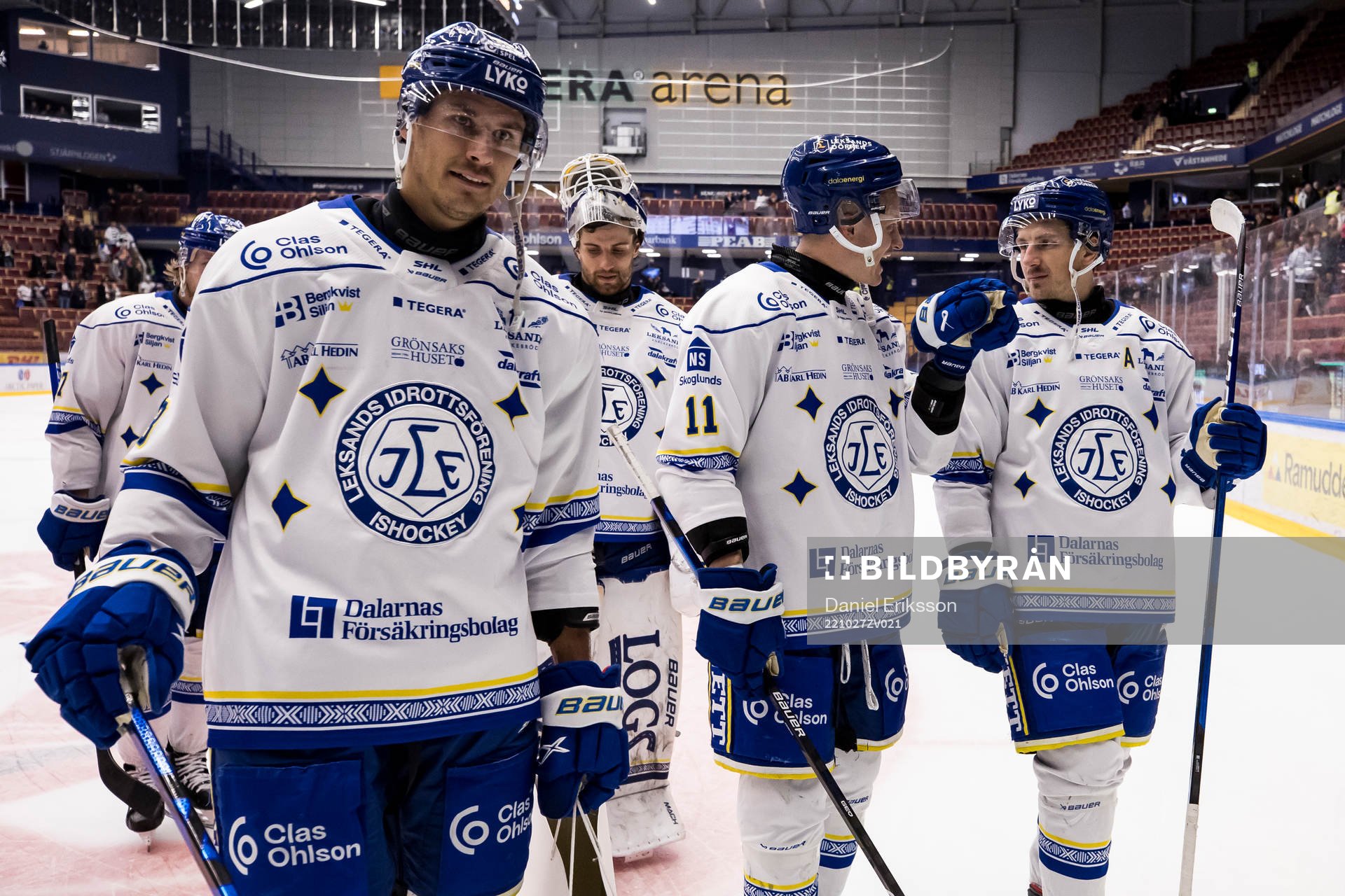 Leksands Jon Knuts och Martin Karlsson och Patrik Noren