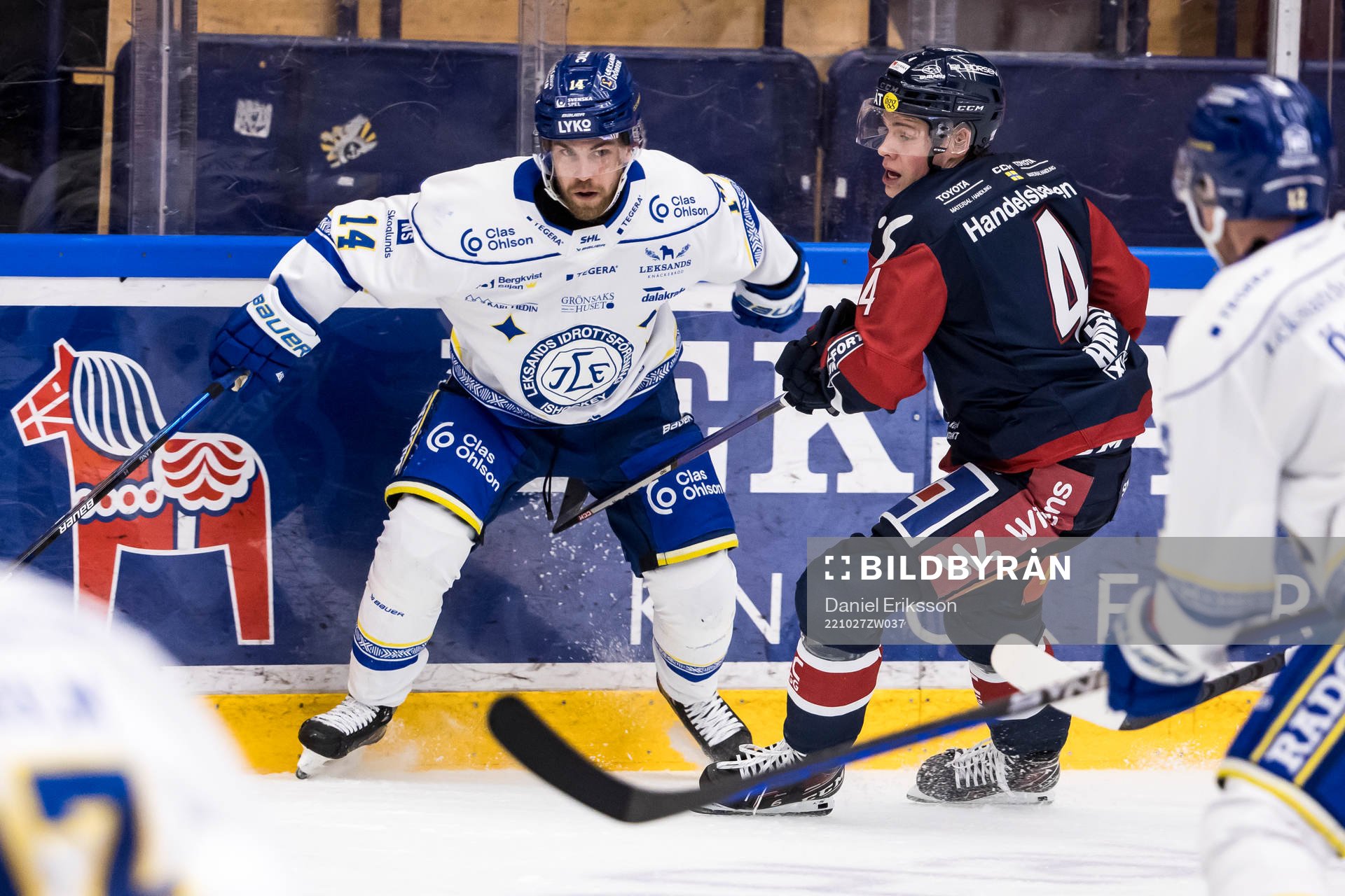 Leksands Oskar Lang och Linköpings Mattias Hävelid