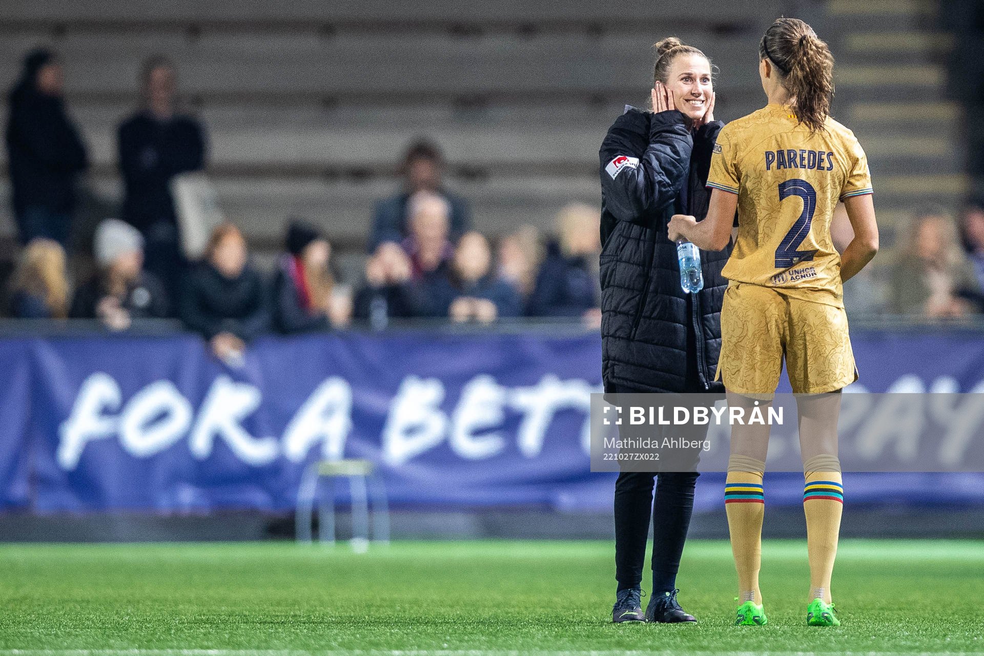 Emma Berglund of FC Rosengård after the UEFA Women's Champions League football match between FC Rosengård and Barcelona on October 27, 2022 in Malmö.