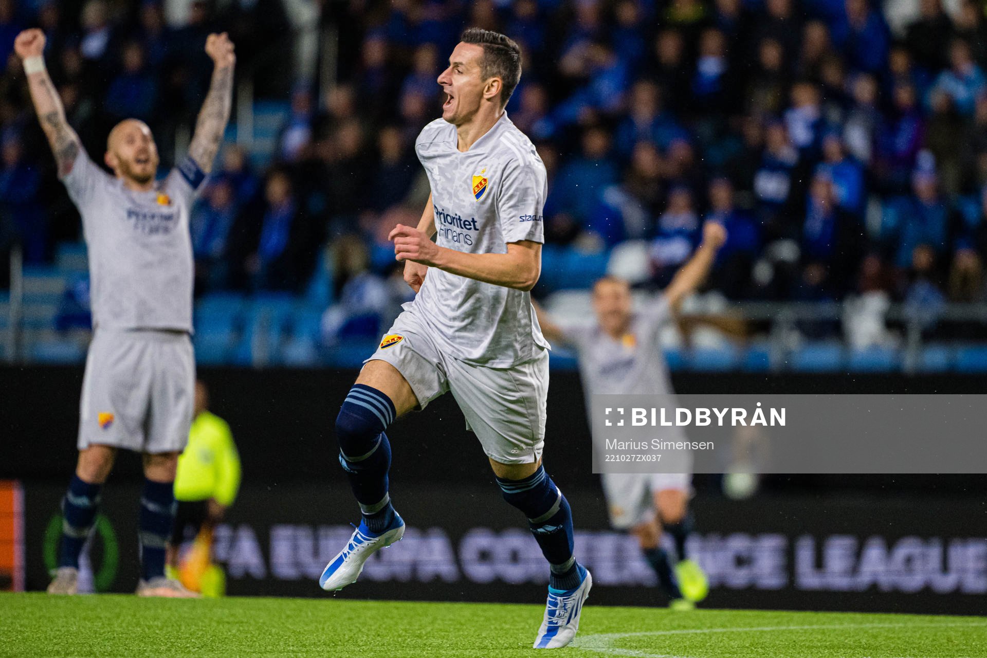 Haris Radetinac of Djurgården celebrates