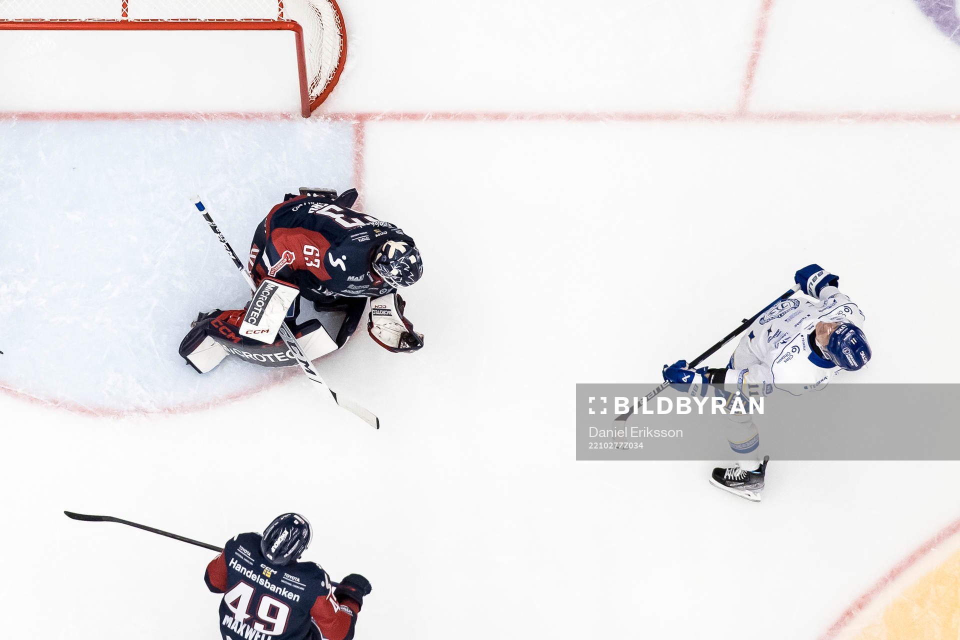Linköpings målvakt Marcus Högberg och Leksands Martin