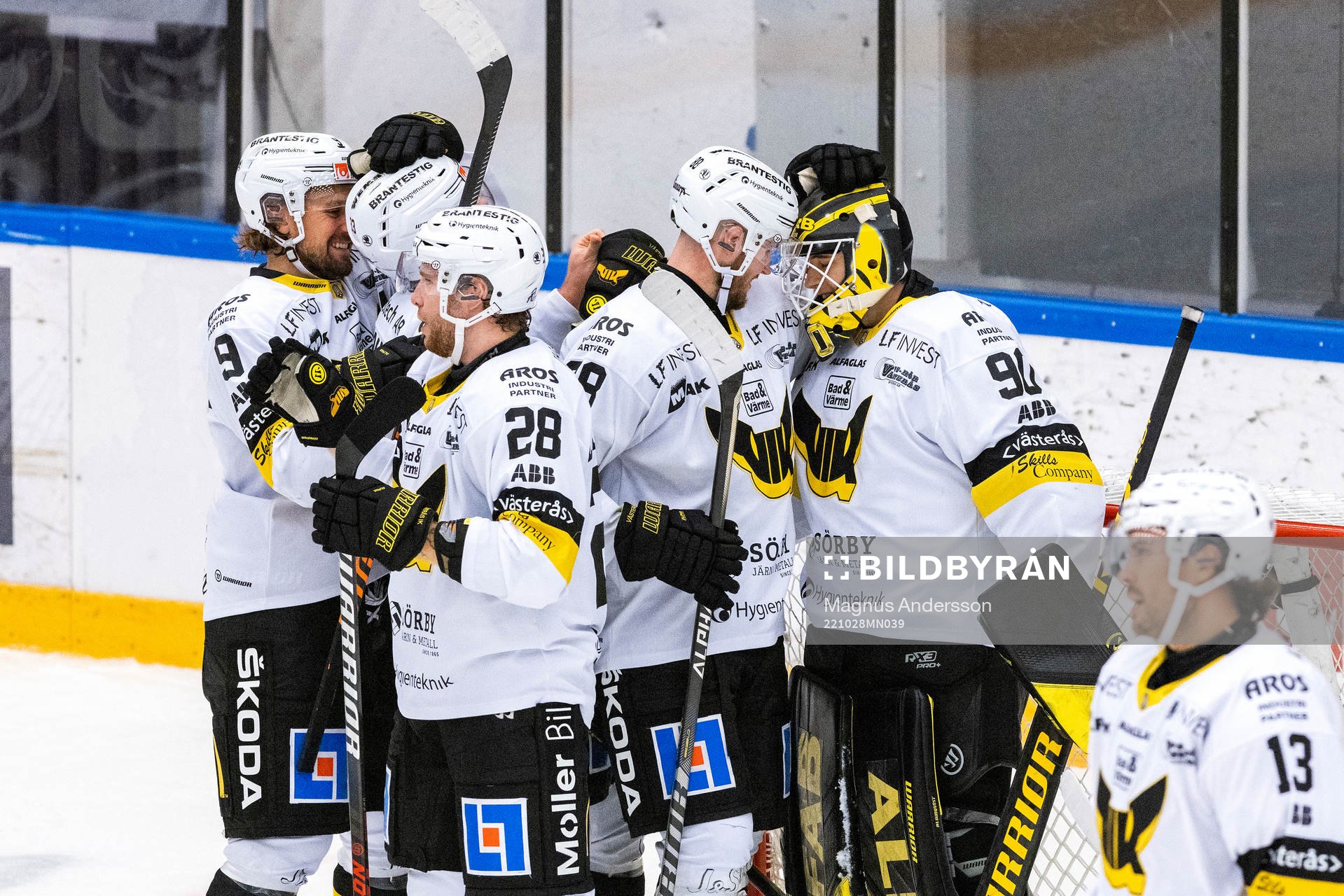 Västerås spelare jublar