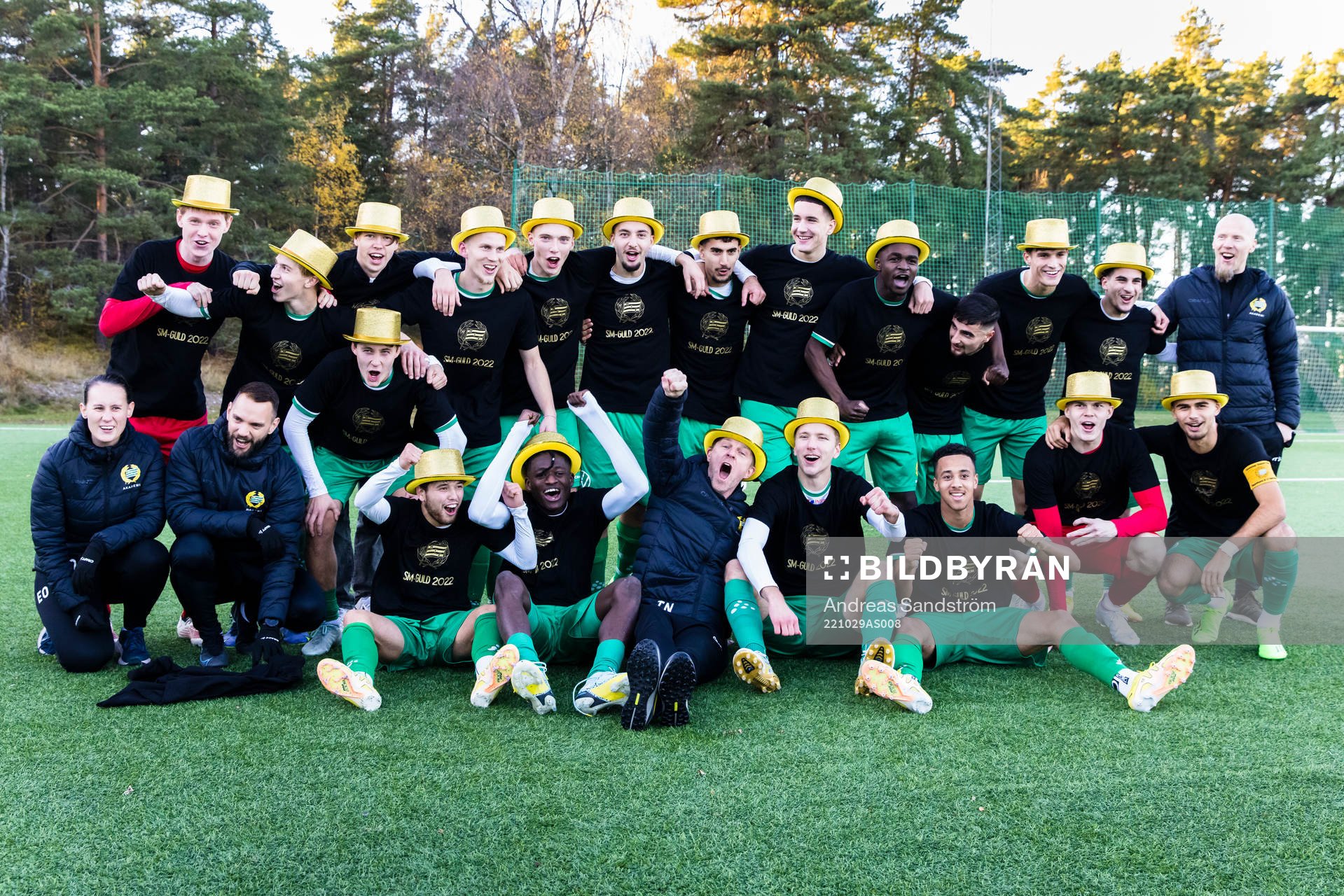 Hammarbys spelare firar SM-guldet