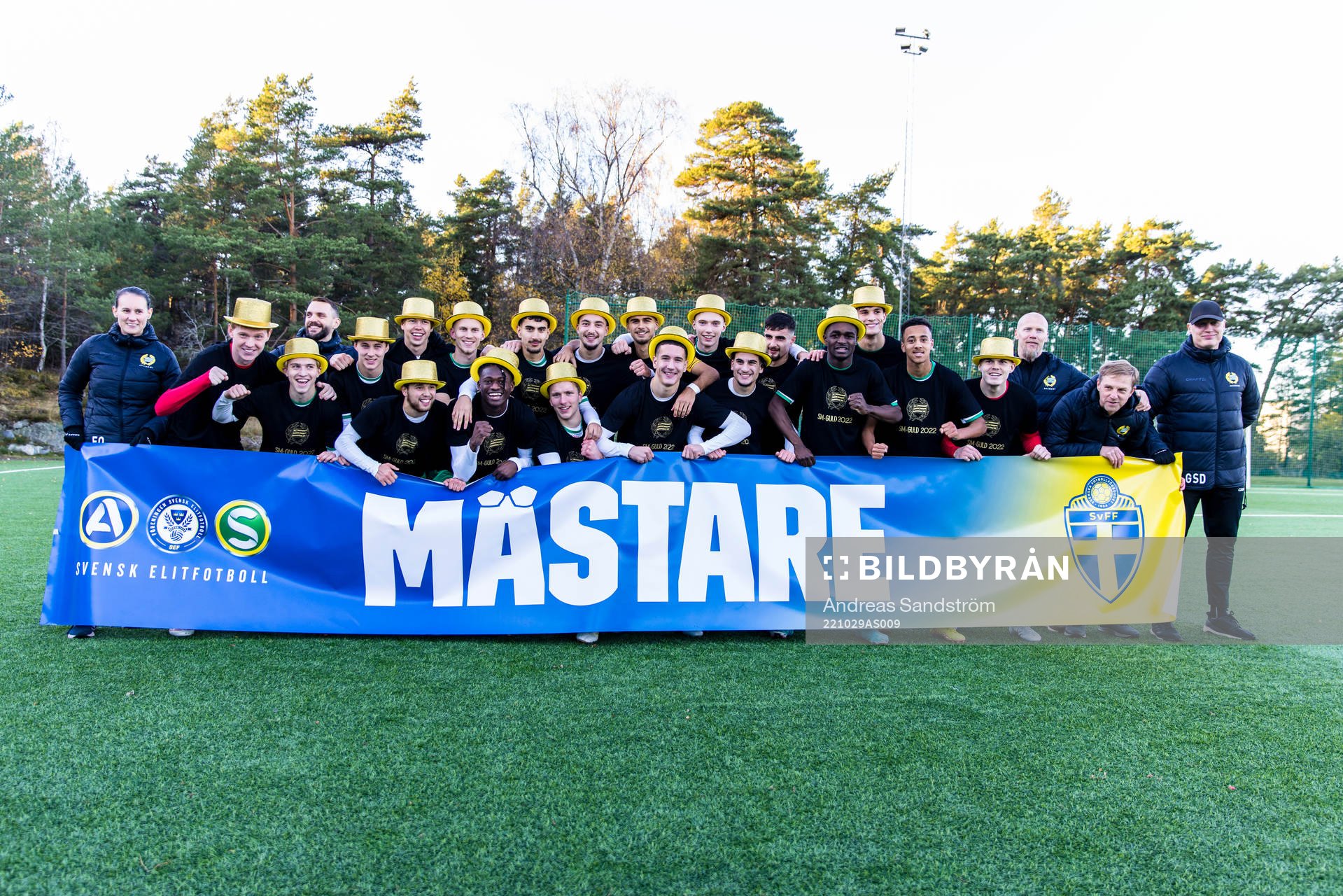 Hammarbys spelare firar SM-guldet