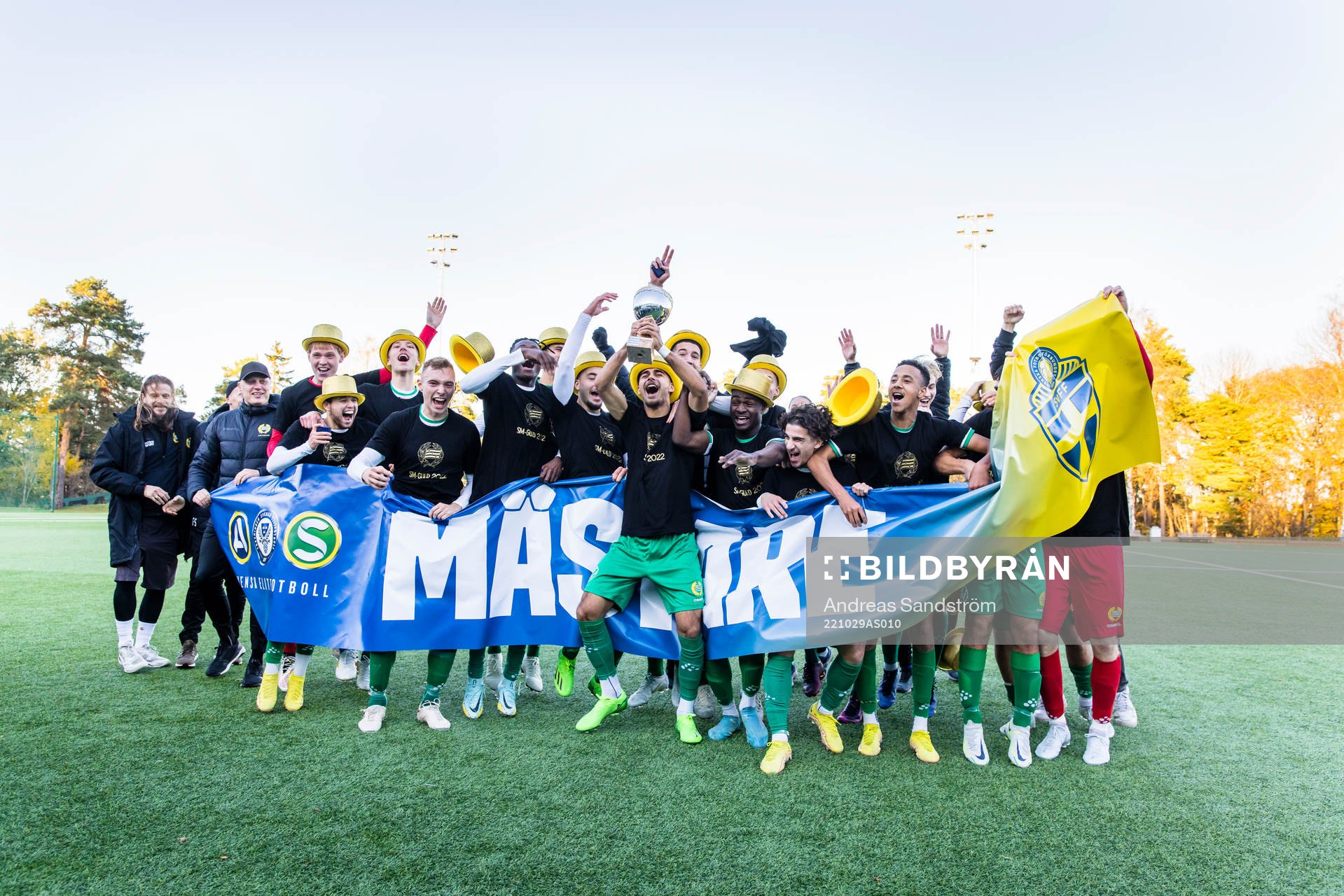 Hammarbys spelare firar SM-guldet