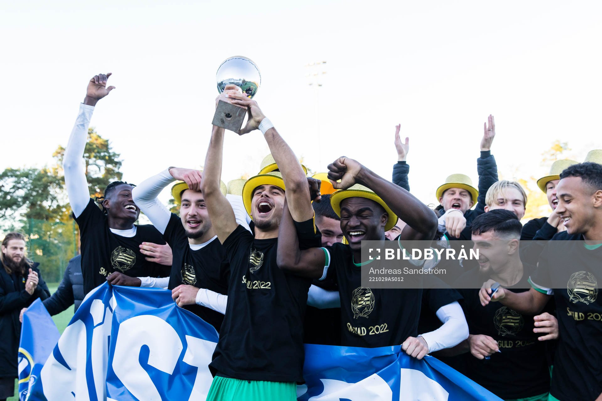 Hammarbys spelare firar SM-guldet