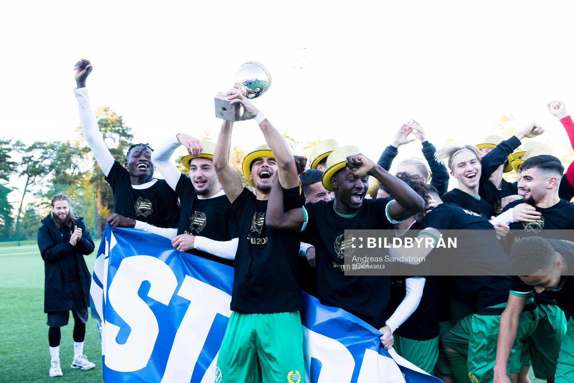 Hammarbys spelare firar SM-guldet