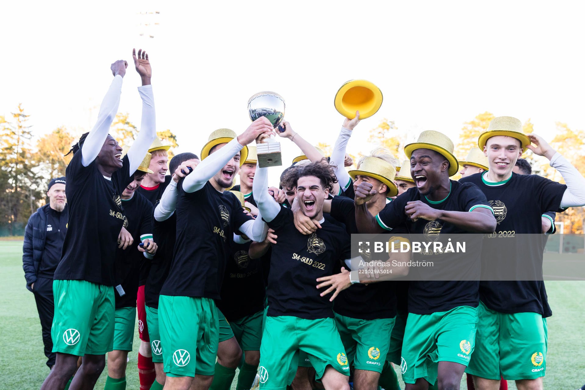 Hammarbys spelare firar SM-guldet