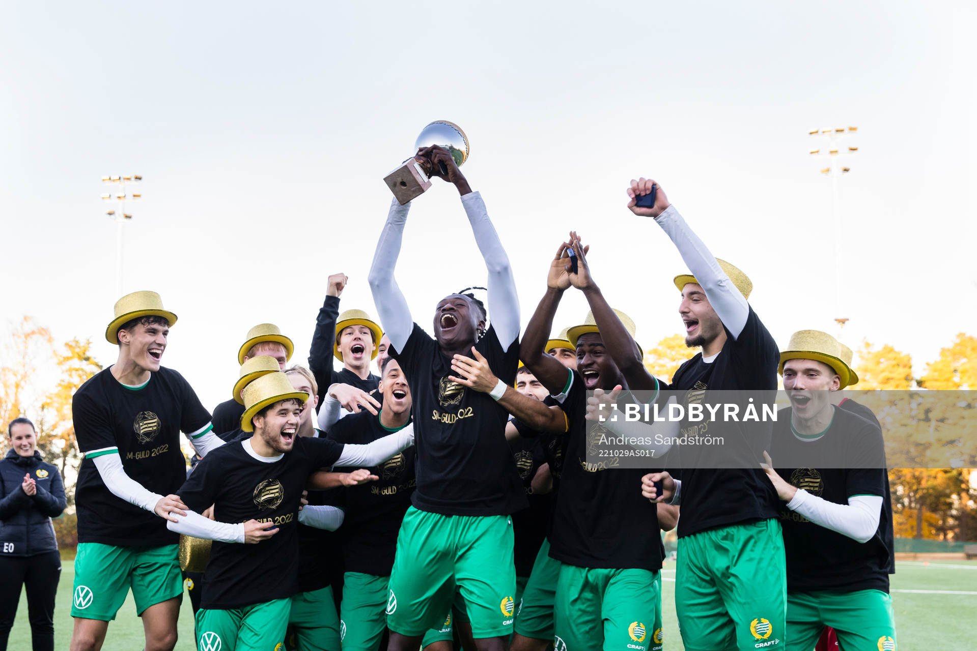 Hammarbys spelare firar SM-guldet