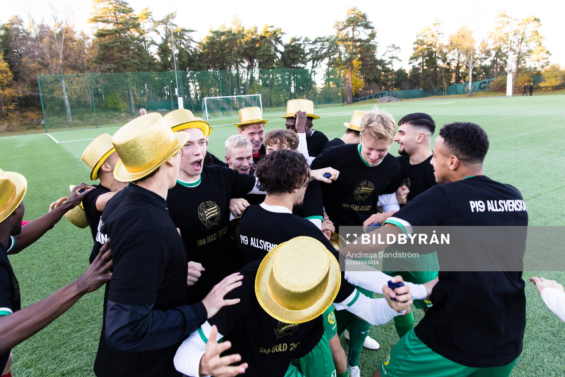 Hammarbys spelare firar SM-guldet