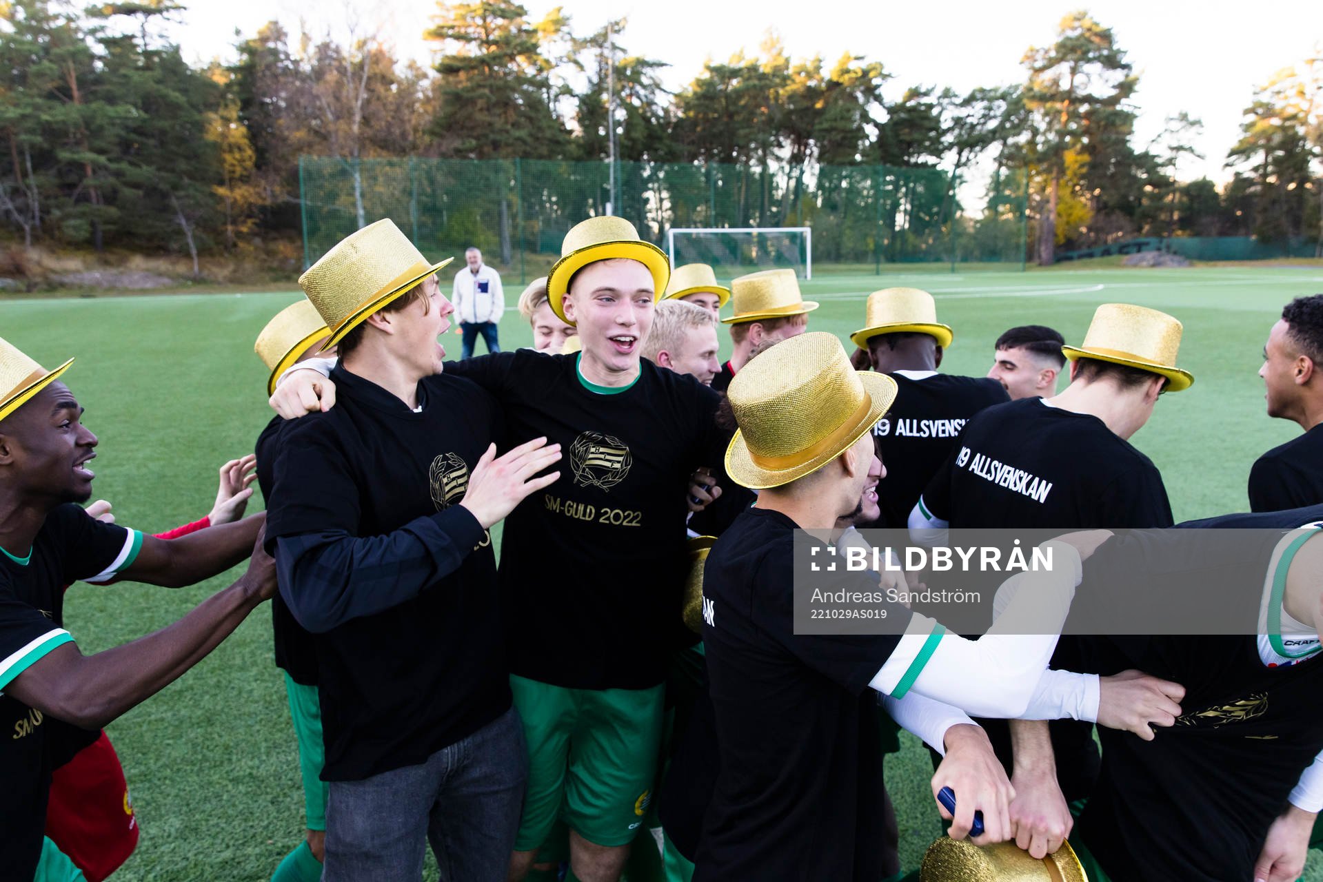 Hammarbys spelare firar SM-guldet