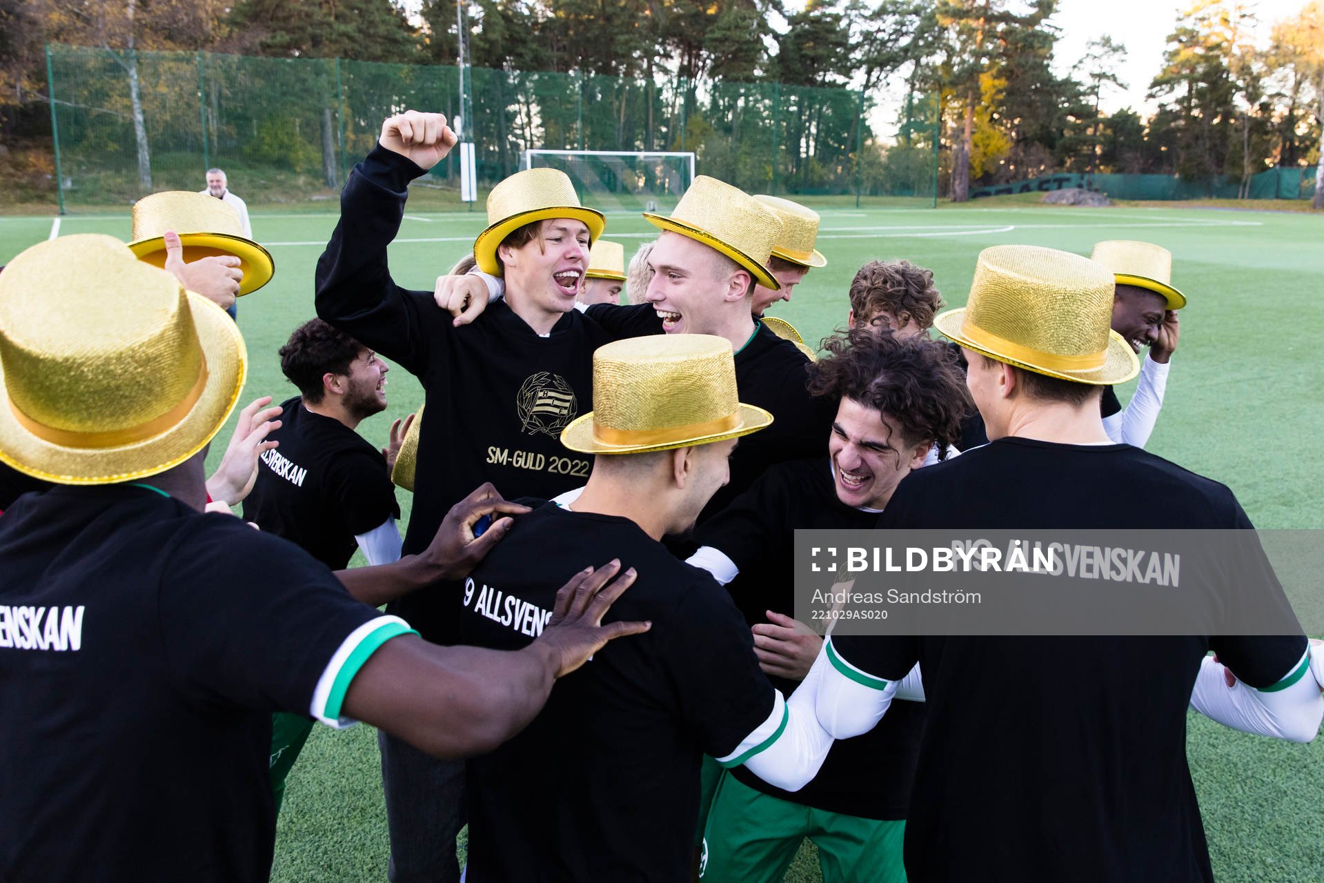 Hammarbys spelare firar SM-guldet