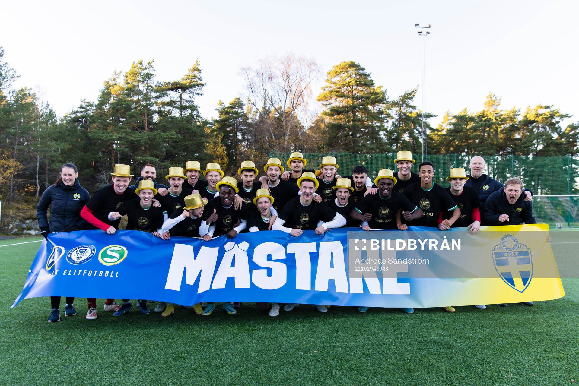Hammarbys spelare firar SM-Guldet