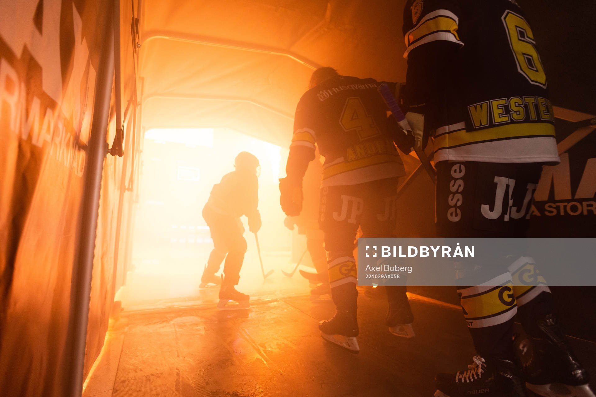 HV71s spelare redo att äntra isen