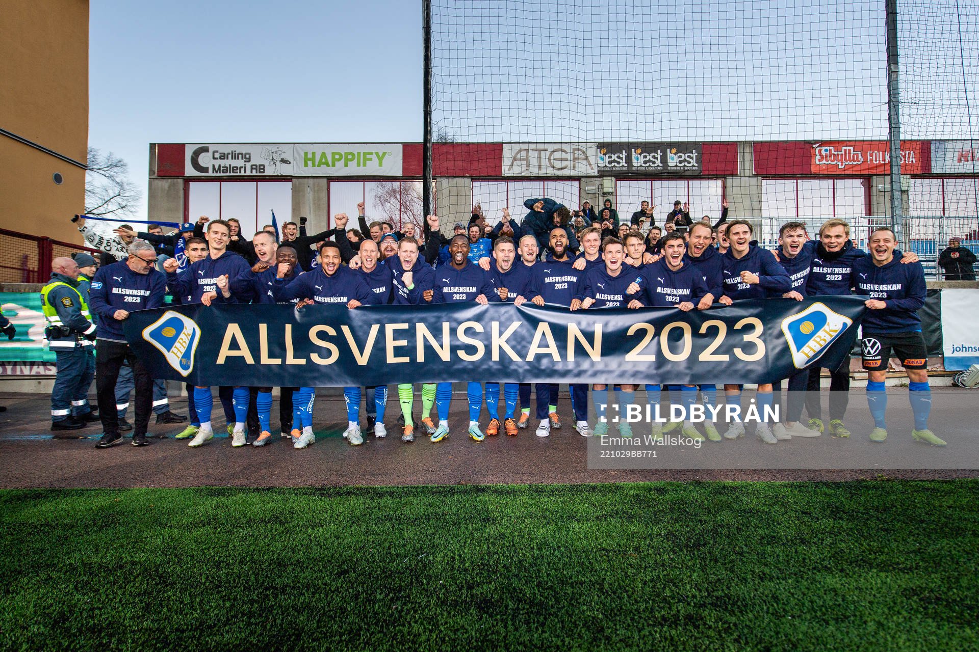 Halmstads spelare säkrar avancemang till Allsvenskan och