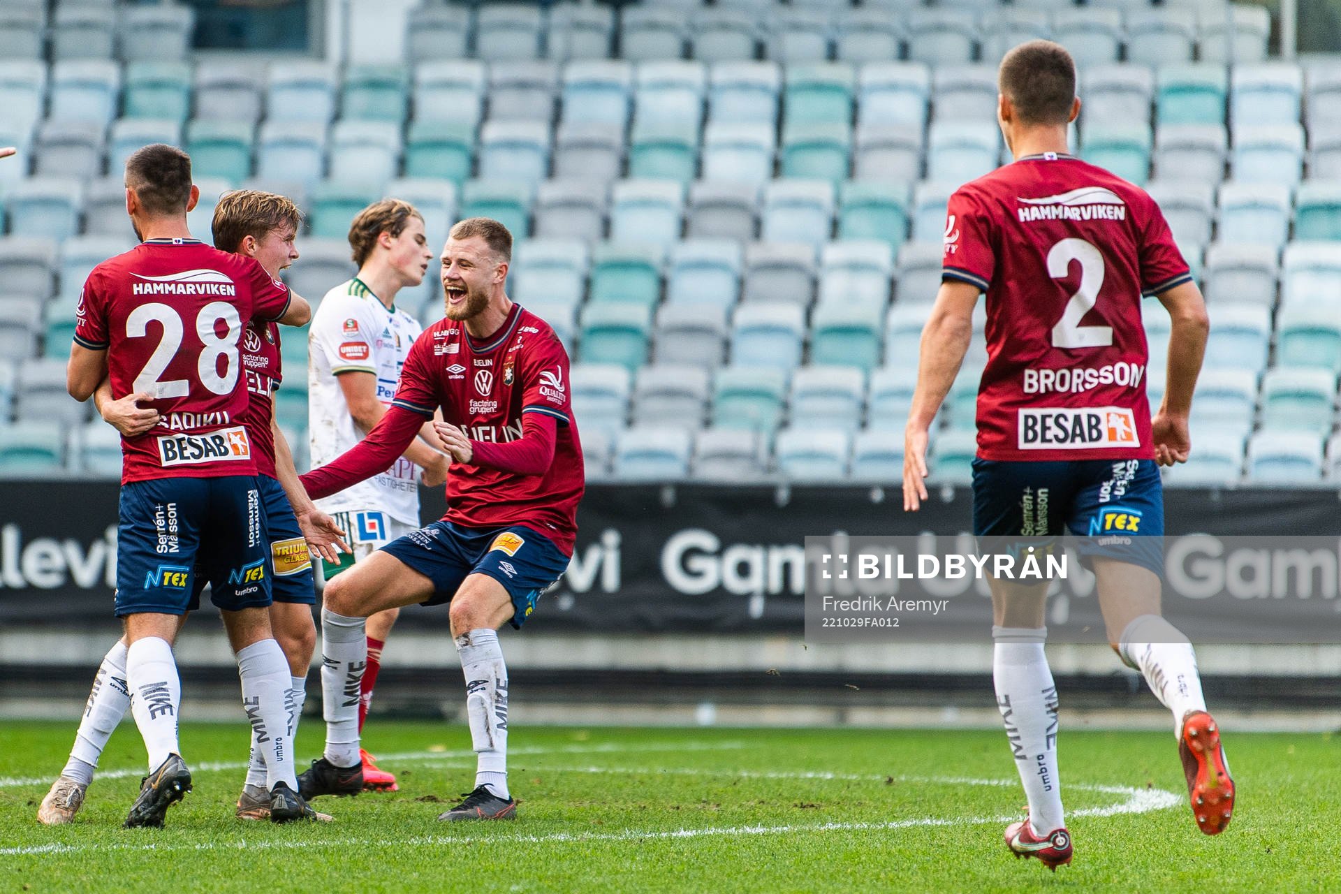 Örgrytes Erion Sadiku, Isak Dahlqvist och Elias Gustafson