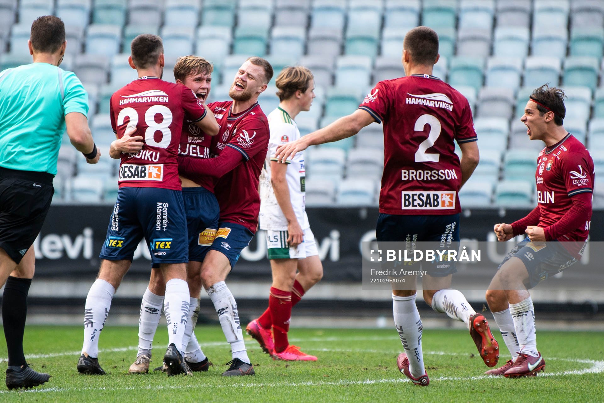 Örgrytes Erion Sadiku, Isak Dahlqvist, Elias Gustafson,