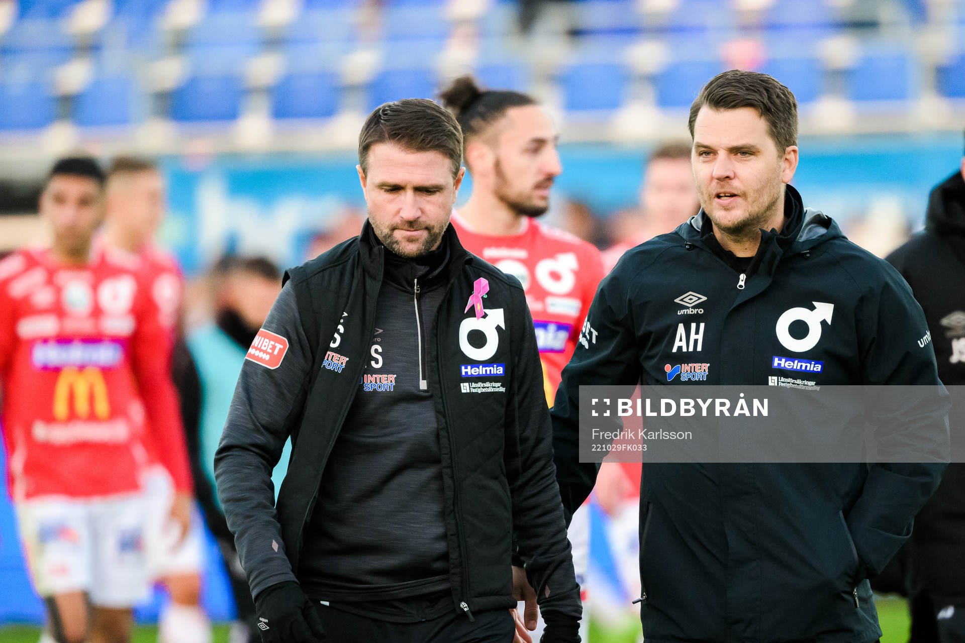 Degerfors tränare Tobias Solberg och tränare Andreas