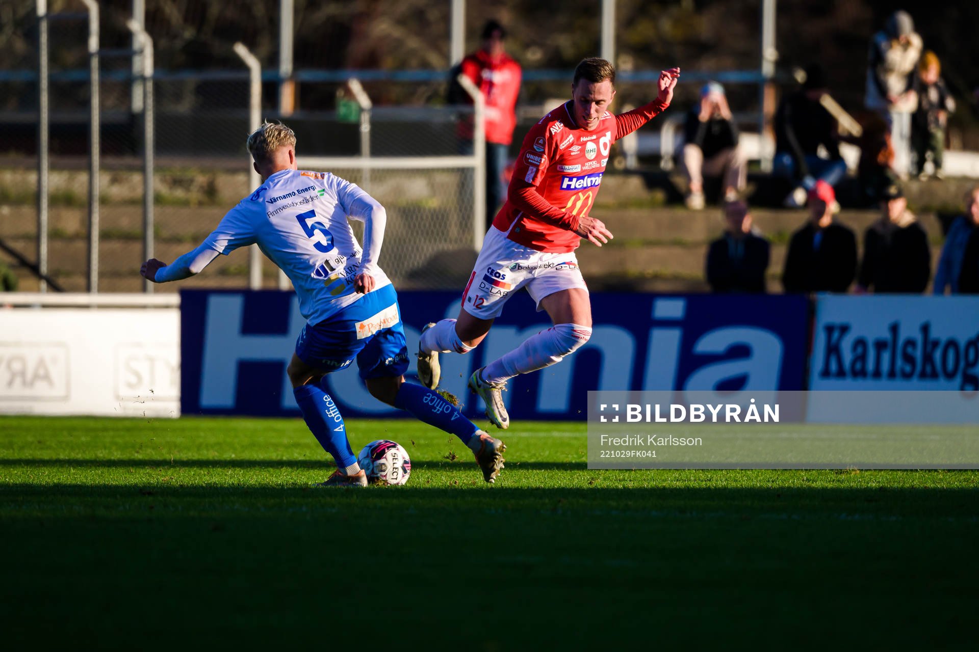 Värnamos Victor Larsson och Degerfors Erik Lindell