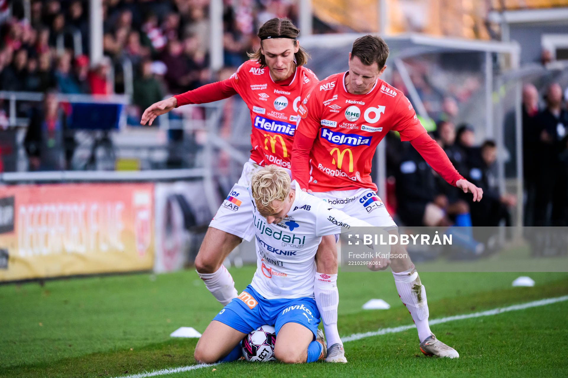 Degerfors Gustav Granath, Värnamos Victor Larsson och