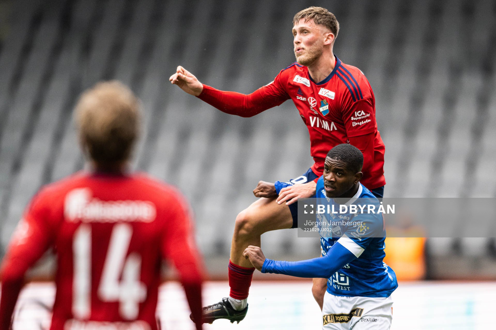 Östers John Stenberg och Norrbys Jaheem Burke