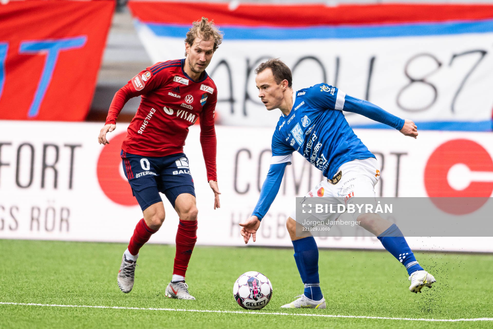 Östers Oliver Silverholt och Norrbys Anton Wede