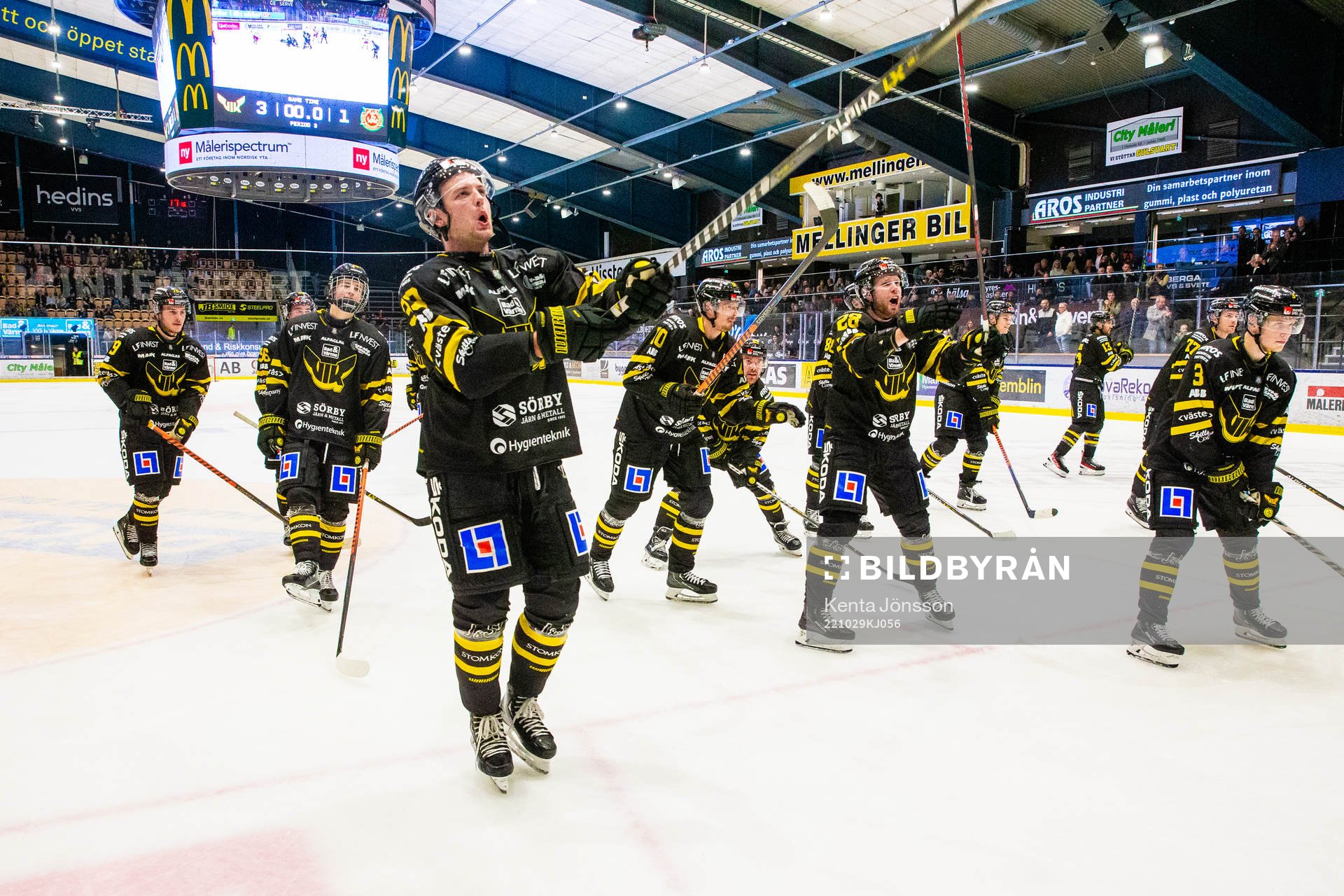 Västerås Hugo Lejon, Oliver Bohm, Lukas Zetterberg och