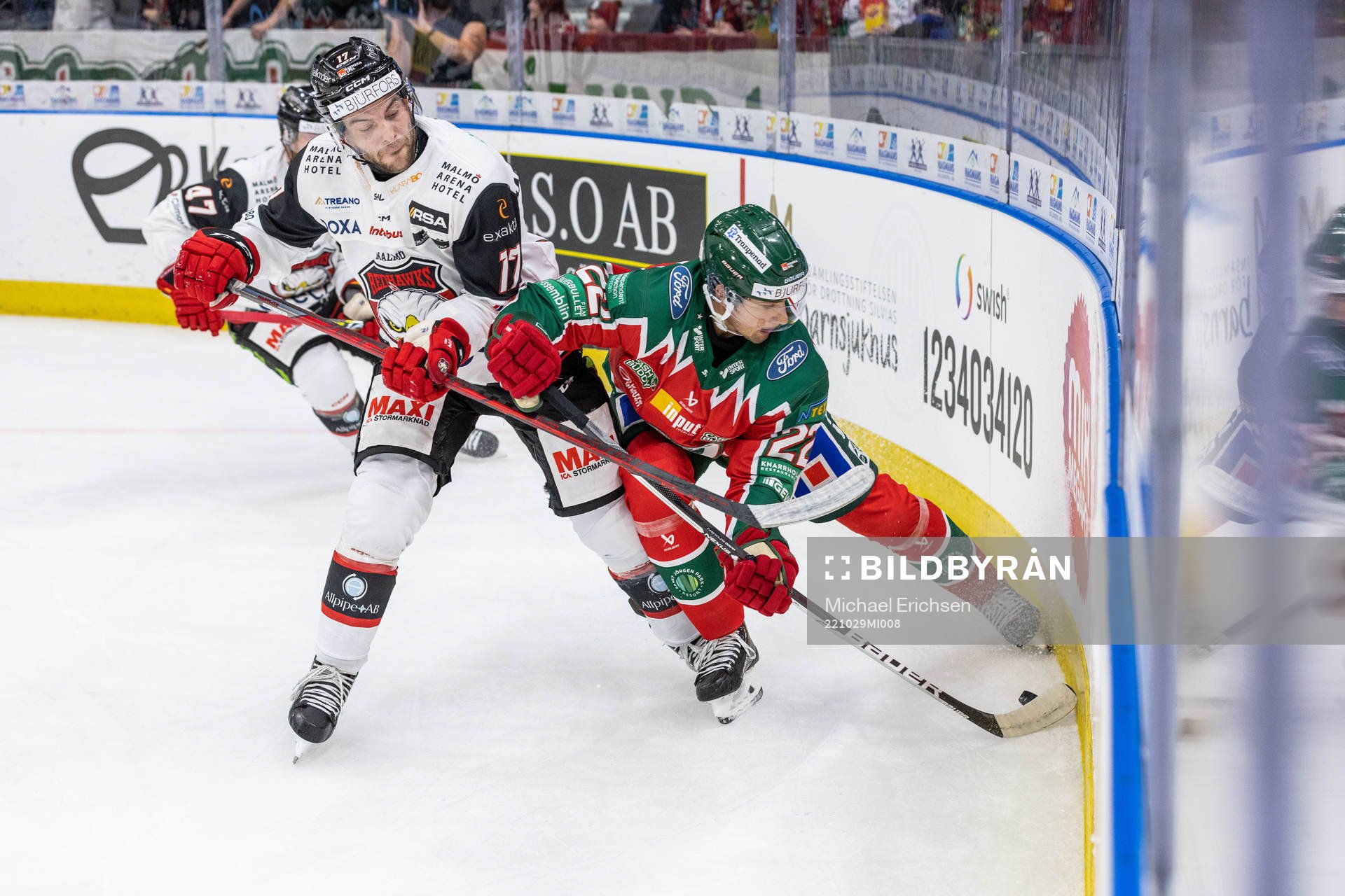 Malmö Redhawks Pathrik Westerholm och Frölundas Linus