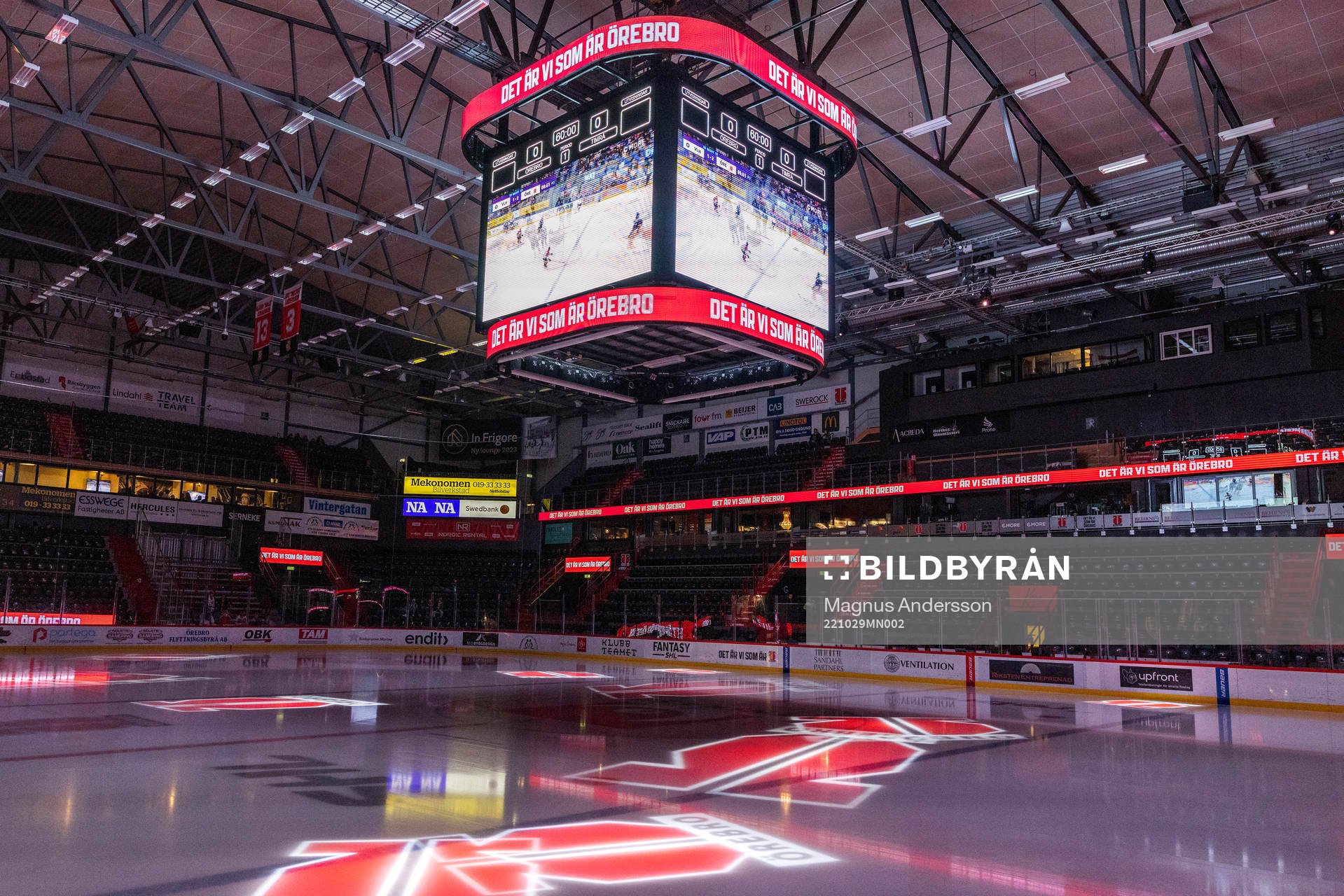 Interiör av Behrn Arena