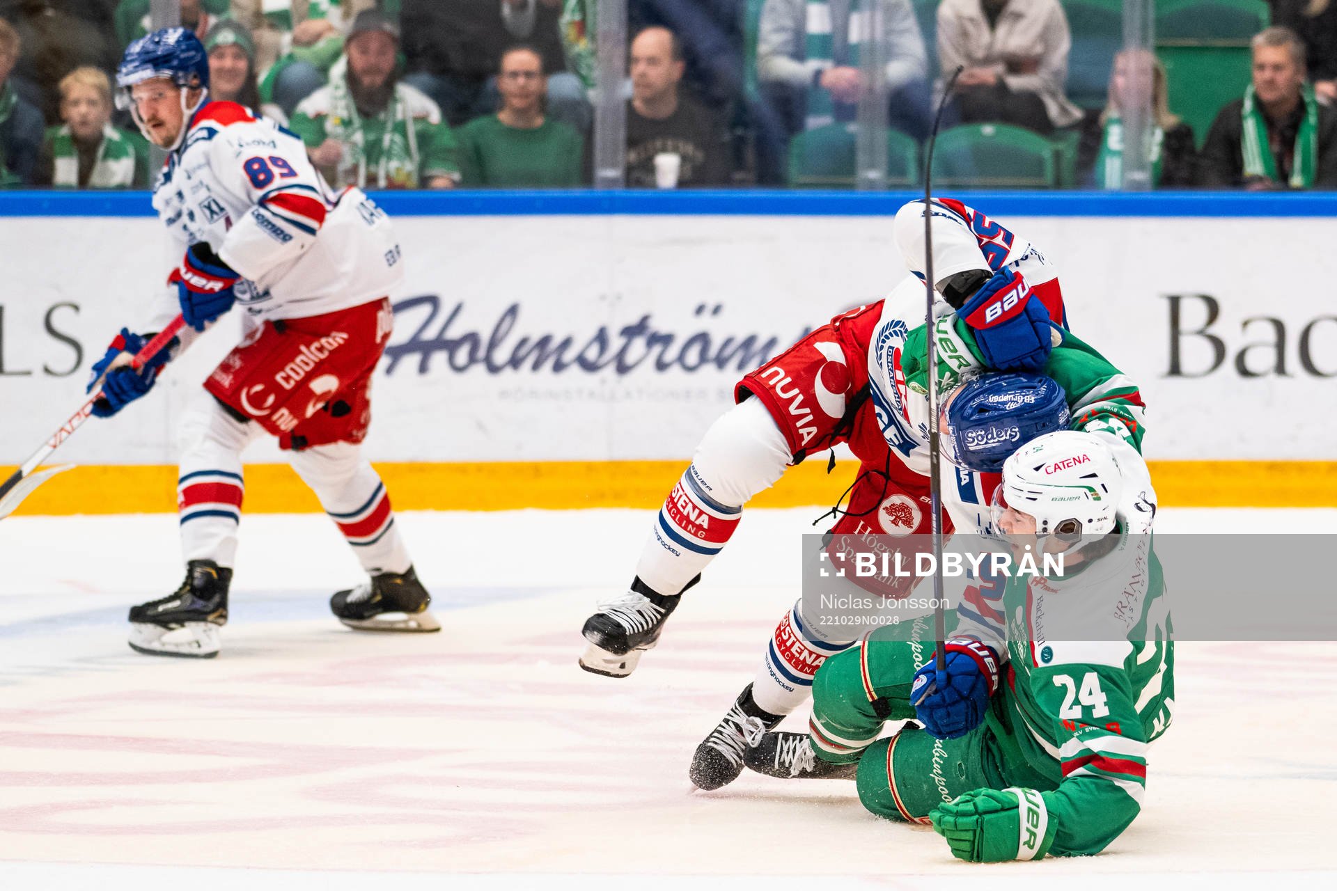 Oskarshamns David Quenneville och Rögles Marco Kasper