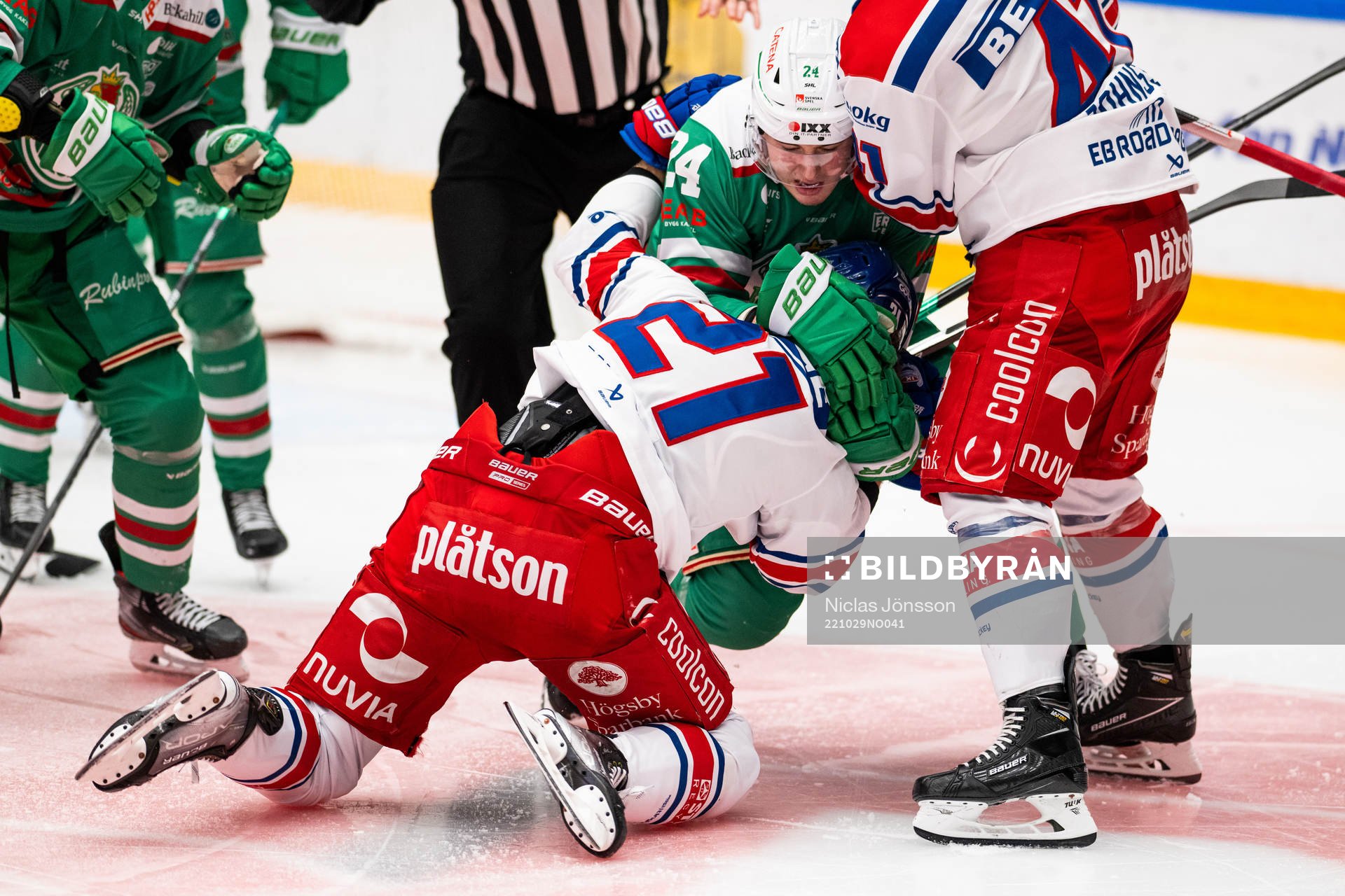 Bråk mellan Oskarshamns Myles Powell och Rögles Marco