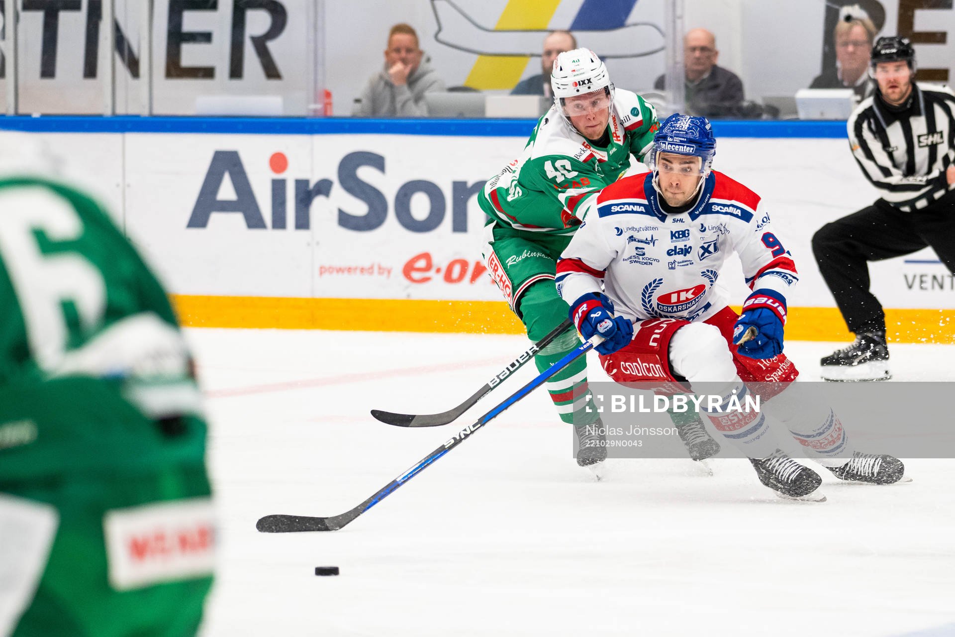 Rögles Oskar Stål-Lyrenäs och Oskarshamns Ahti Oksanen