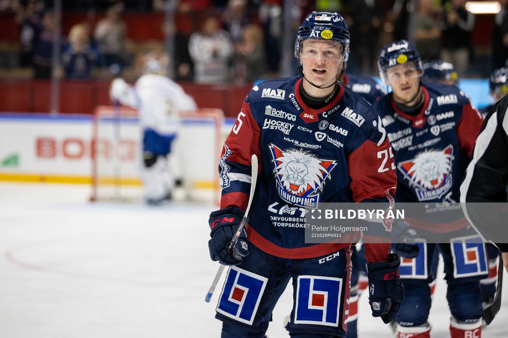 Linköpings Filip Bystedt jublar