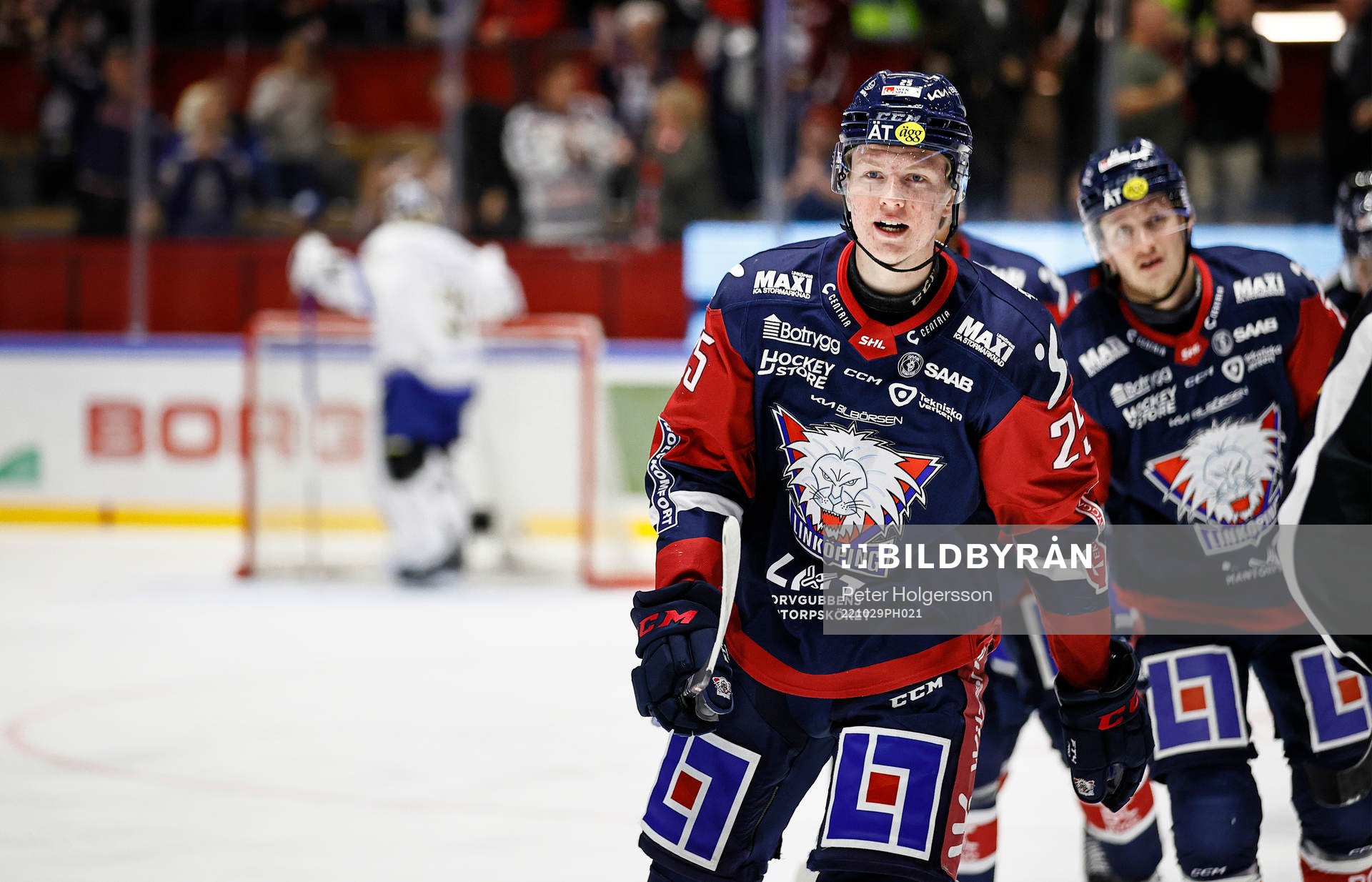 Linköpings Filip Bystedt jublar
