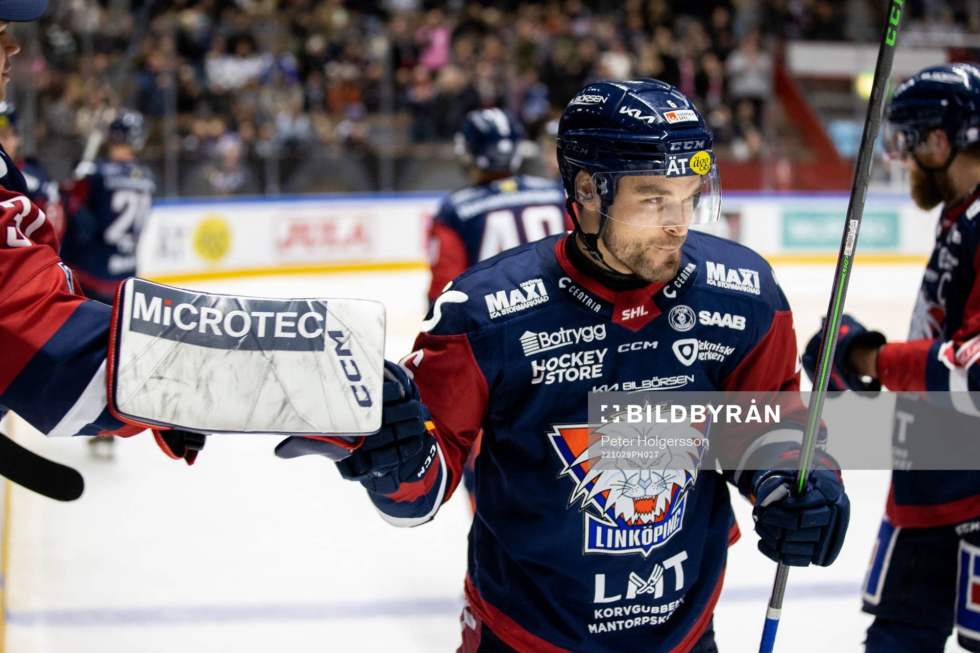 Linköpings Craig Schira jublar