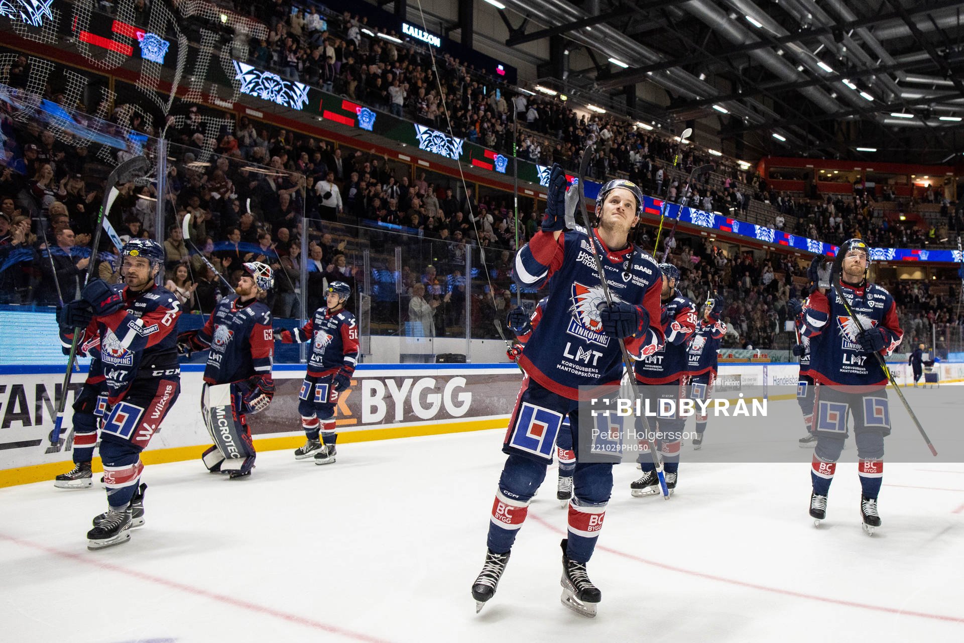 Linköpings spelare jublar