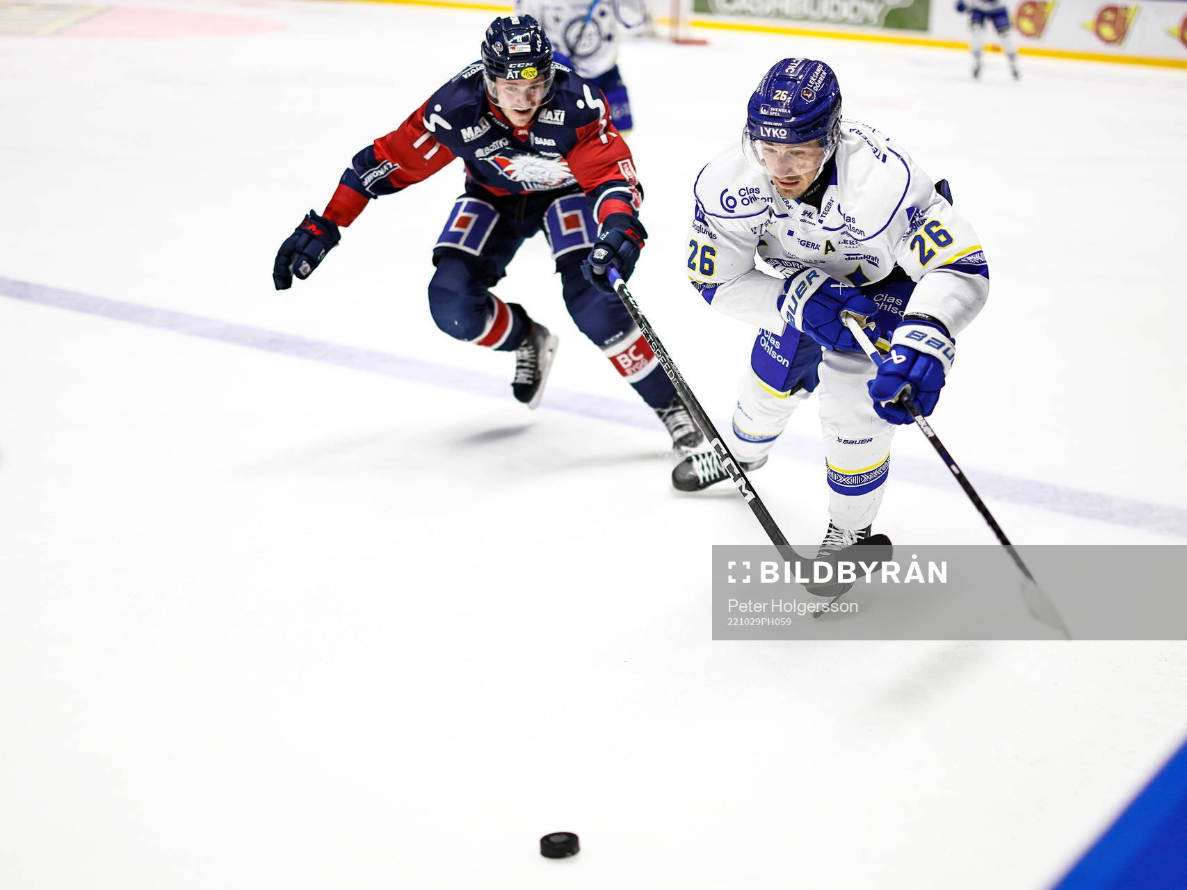 Leksands Patrik Noren och Linköpings Henrik Törnqvist