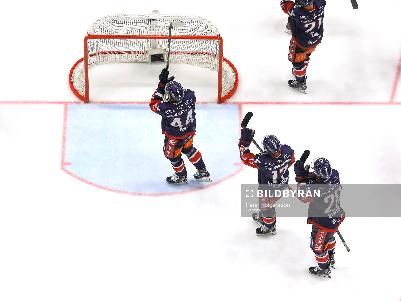 Linköpings spelare jublar