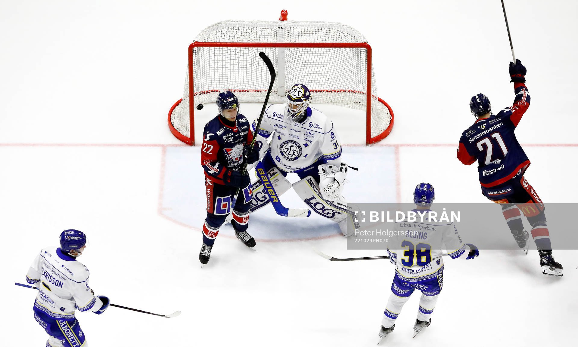 under ishockeymatchen i SHL mellan Linköping och Leksand