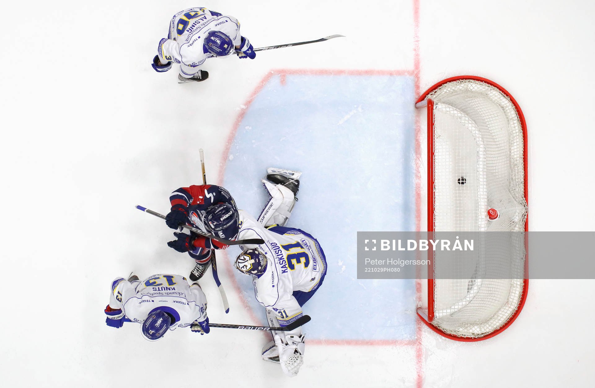 Mål 1-0 av Linköpings Filip Bystedt förbi Leksands